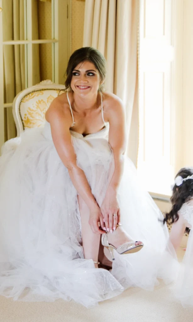 Beautiful bride posing for a photo