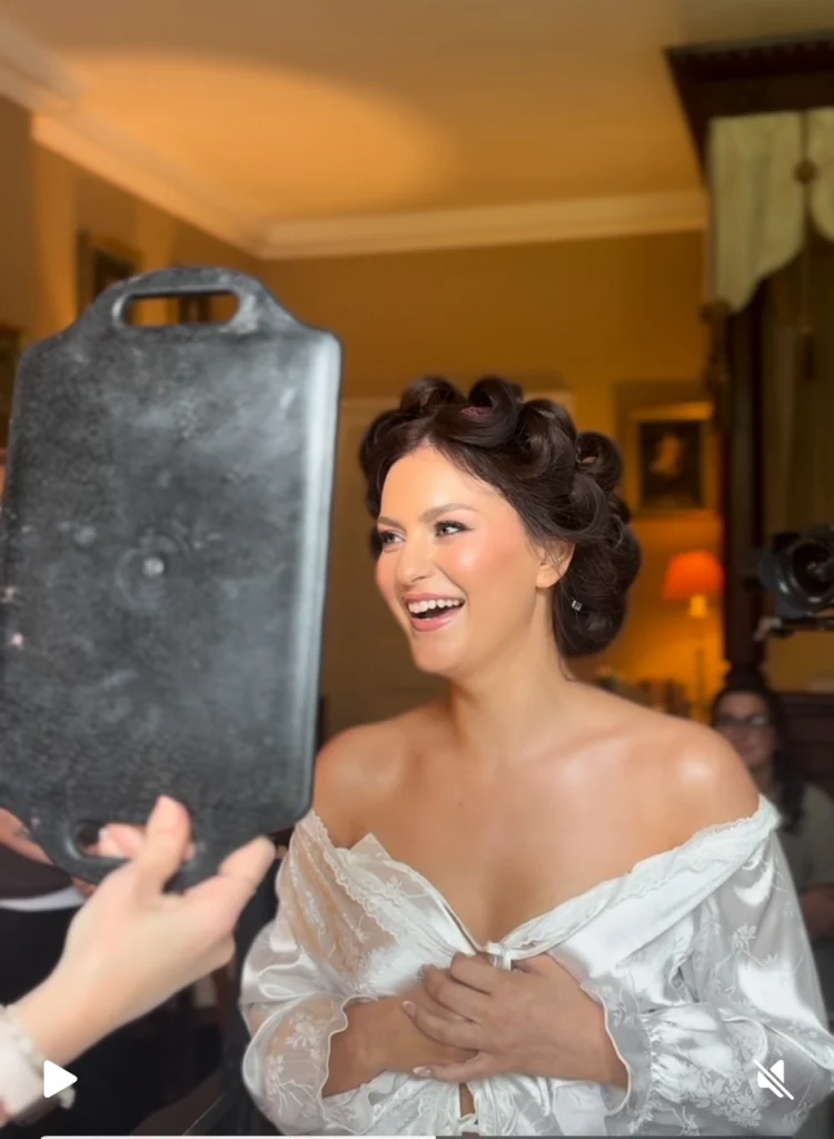 Irish bride delighted with her wedding makeup