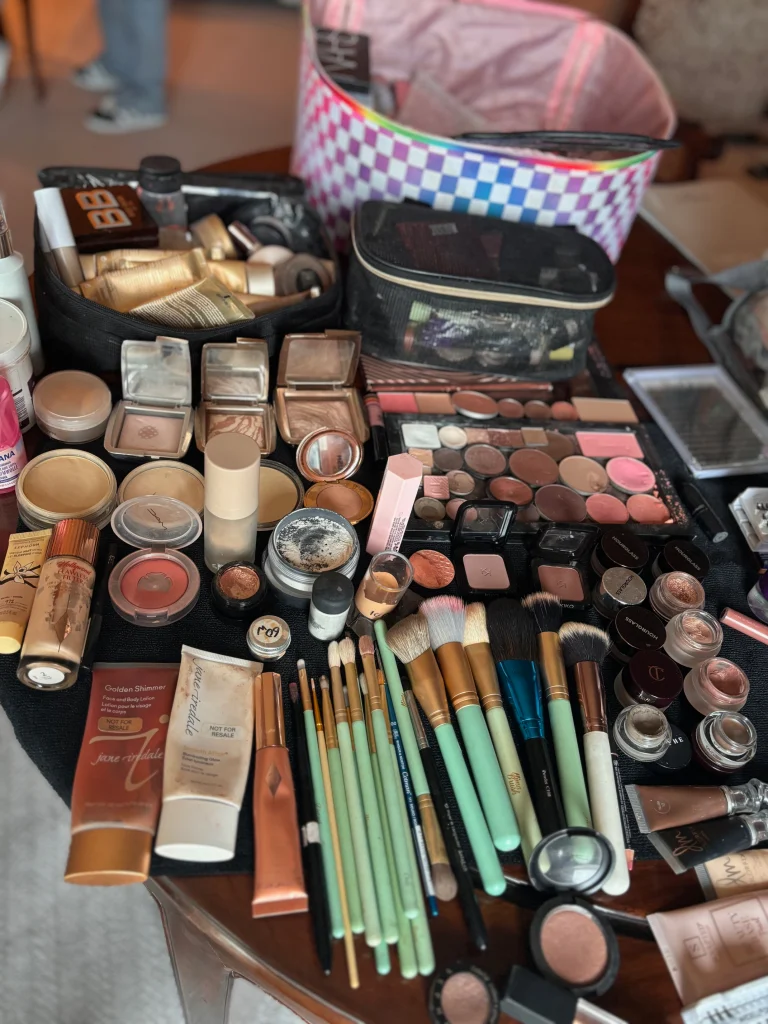 Selection of makeup and Nima makeup brushes